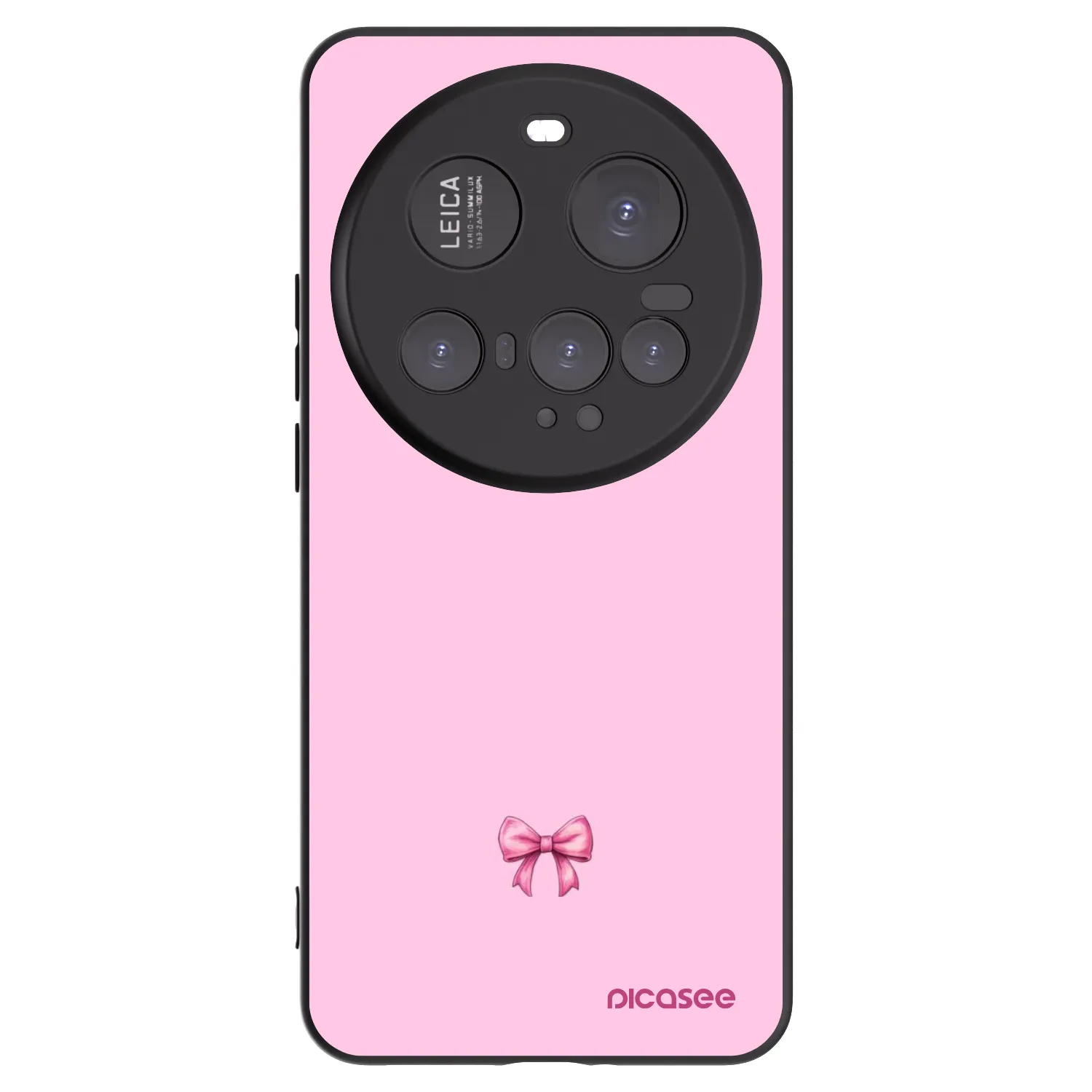 Silikónový čierny obal pre Xiaomi 15 Ultra - Blush bow