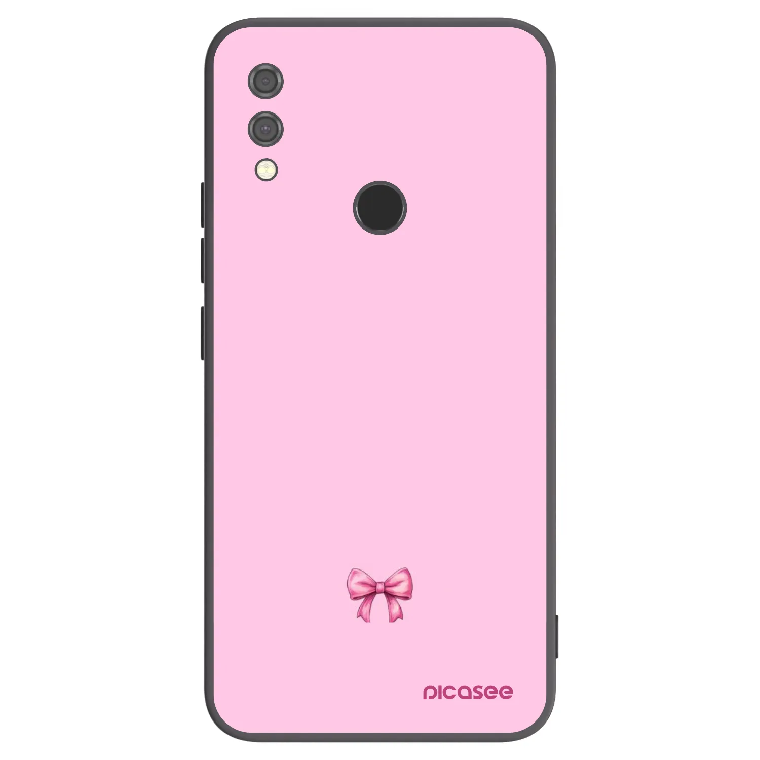 Silikónový čierny obal pre Xiaomi Redmi Note 7 - Blush bow