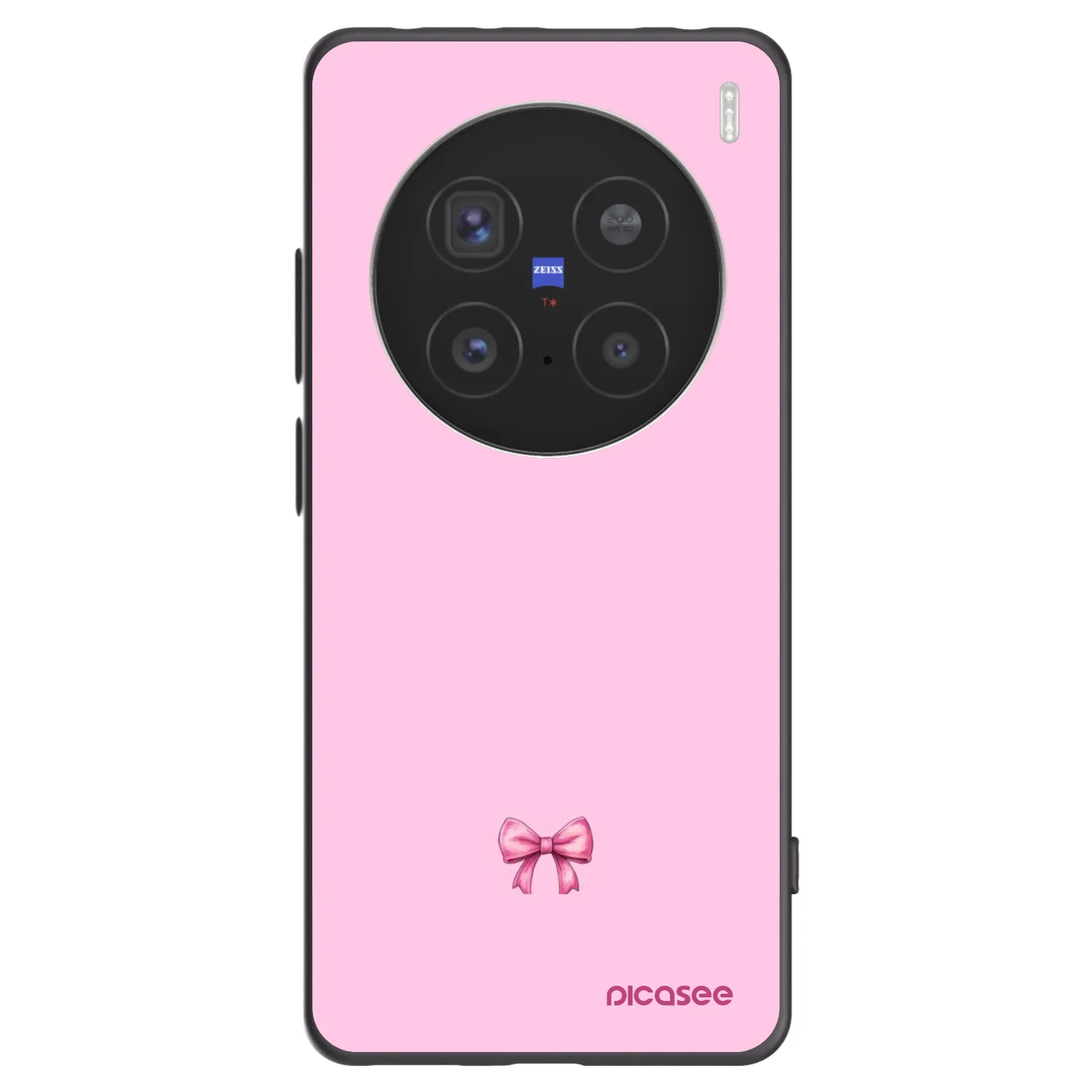 Picasee silikónový čierny obal pre Vivo X200 Pro - Blush bow