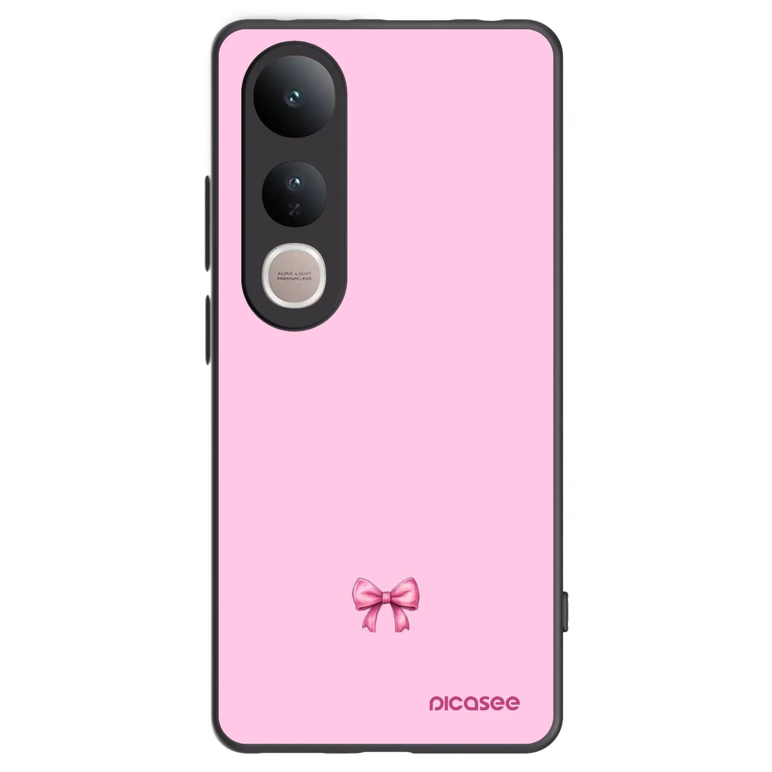 Picasee silikónový čierny obal pre Vivo V50 Lite 5G - Blush bow