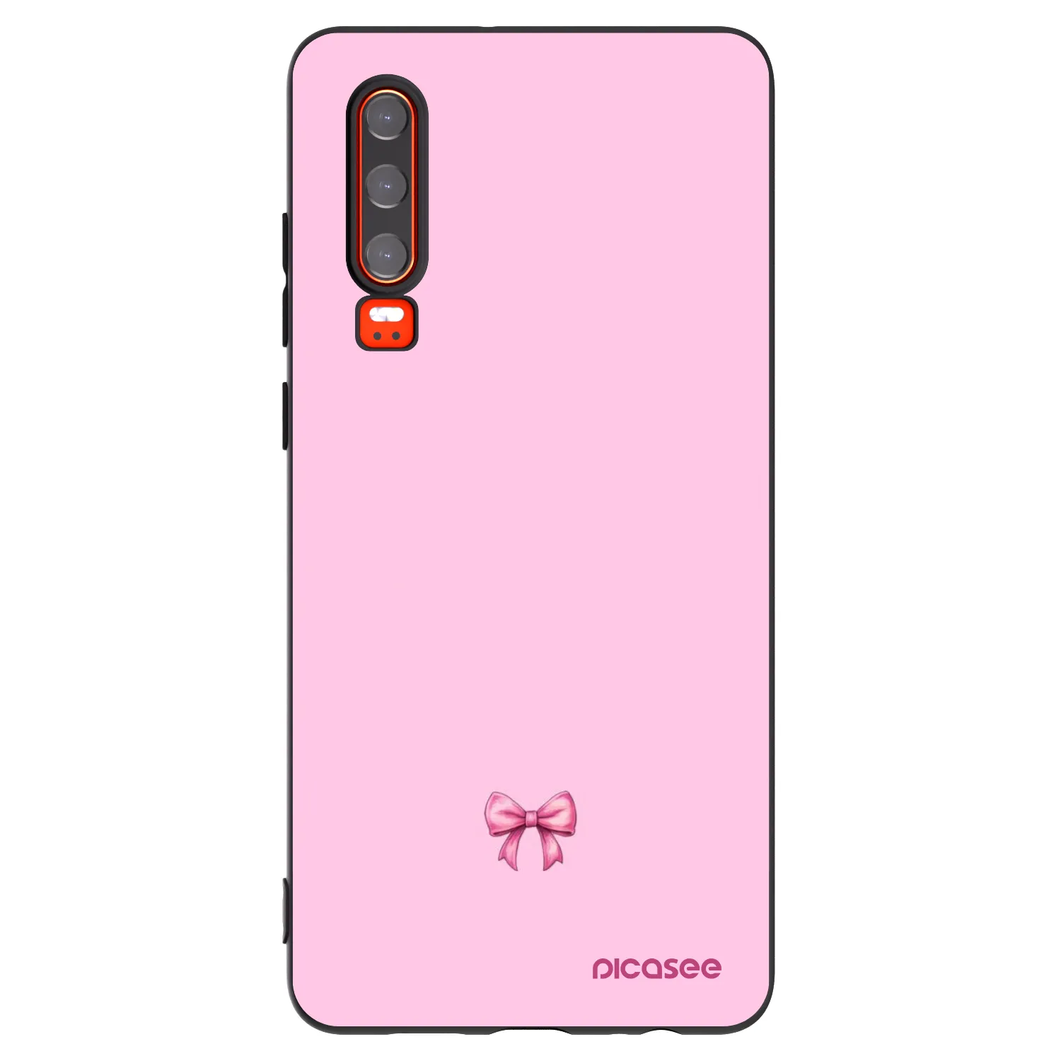 Picasee silikónový čierny obal pre Huawei P30 - Blush bow