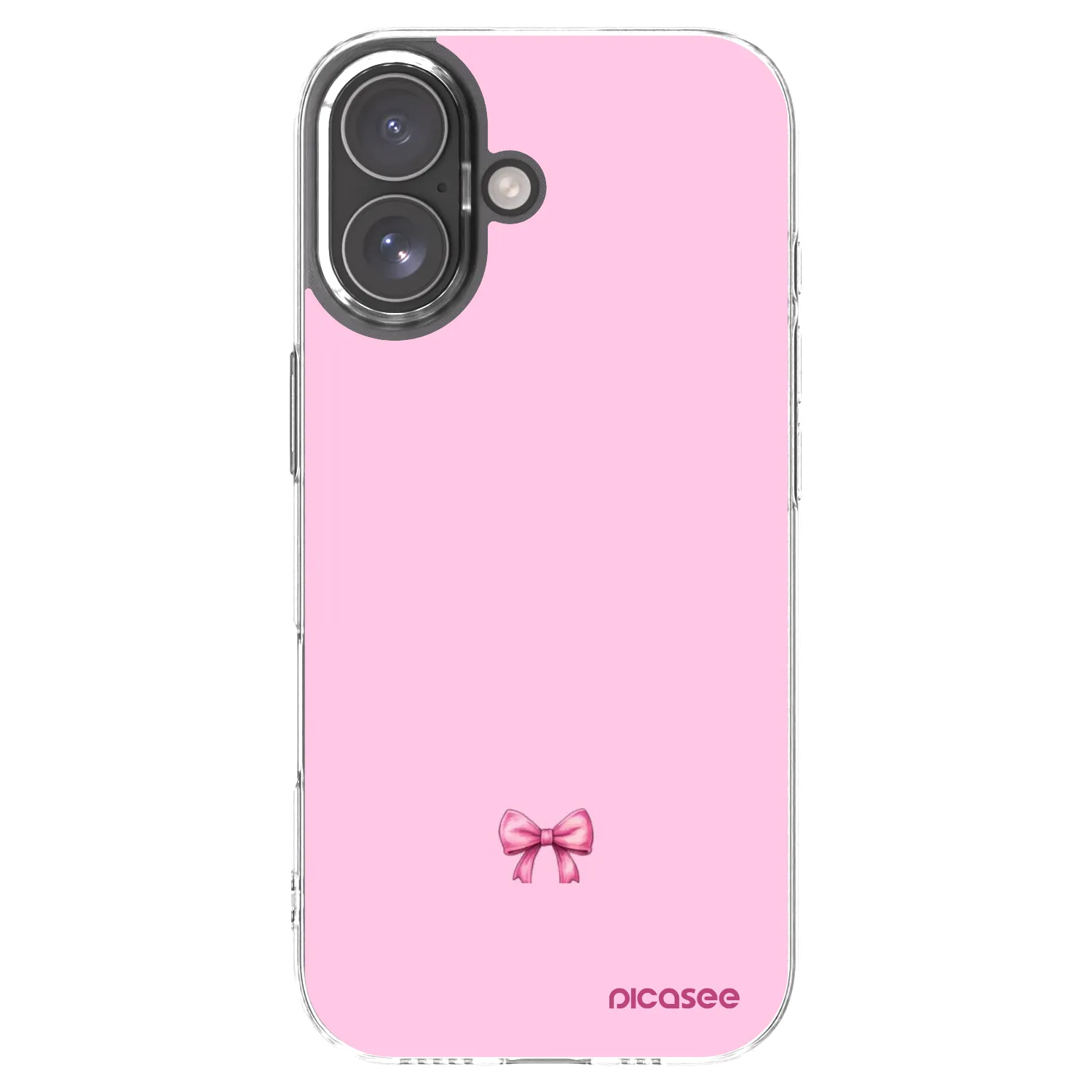 Picasee silikónový prehľadný obal pre Apple iPhone 17 - Blush bow