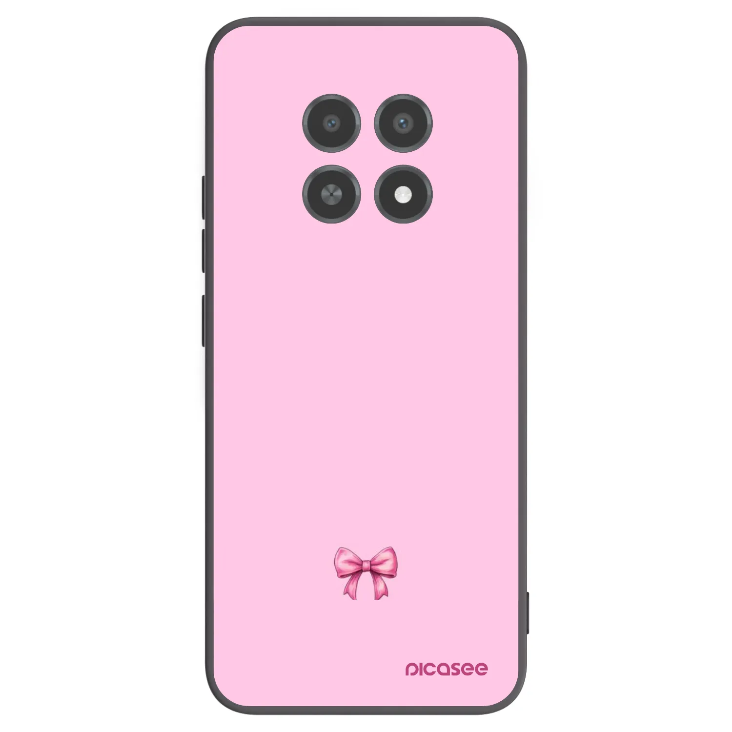 Picasee silikónový čierny obal pre Realme 12X - Blush bow