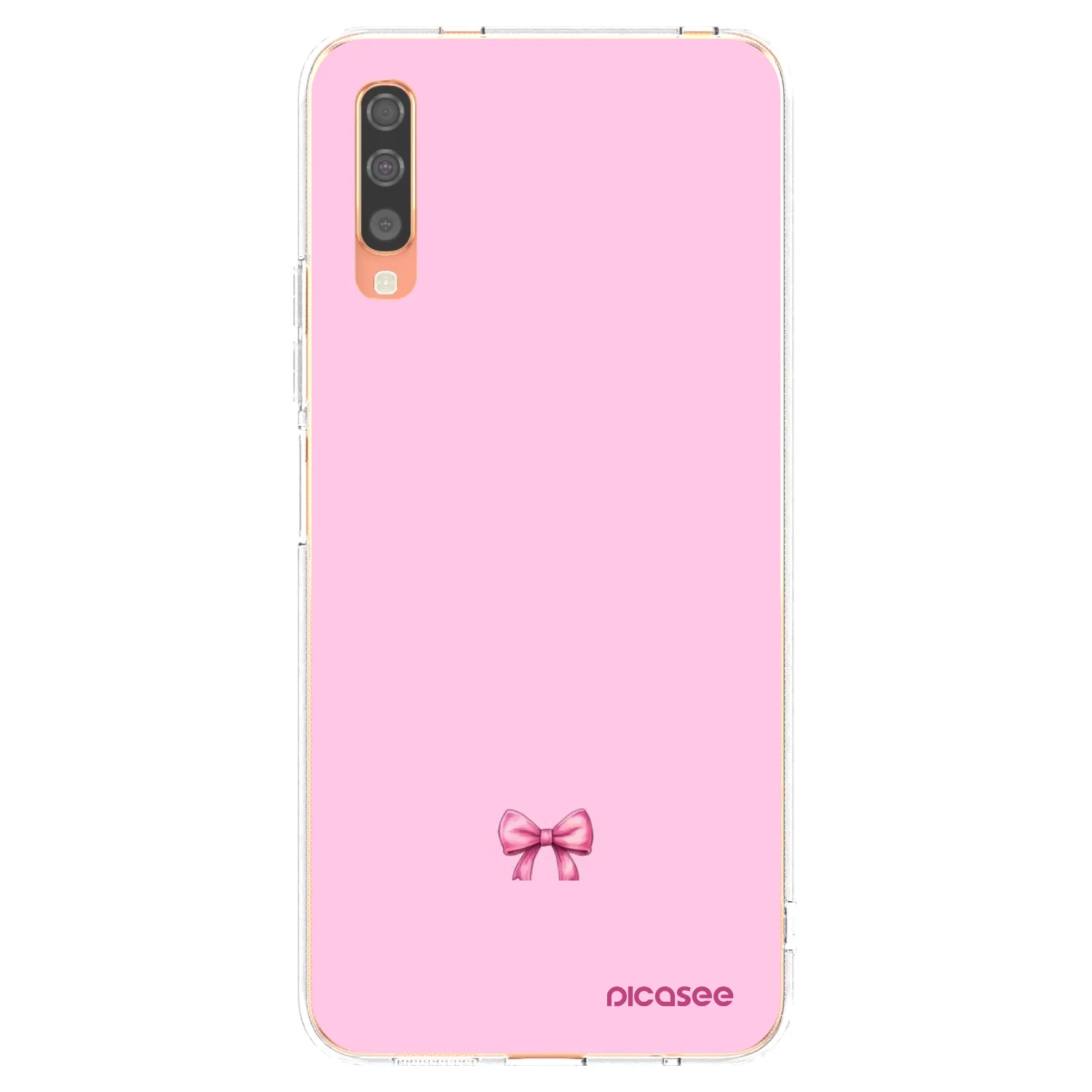 Picasee silikónový prehľadný obal pre Samsung Galaxy A70 A705F - Blush bow