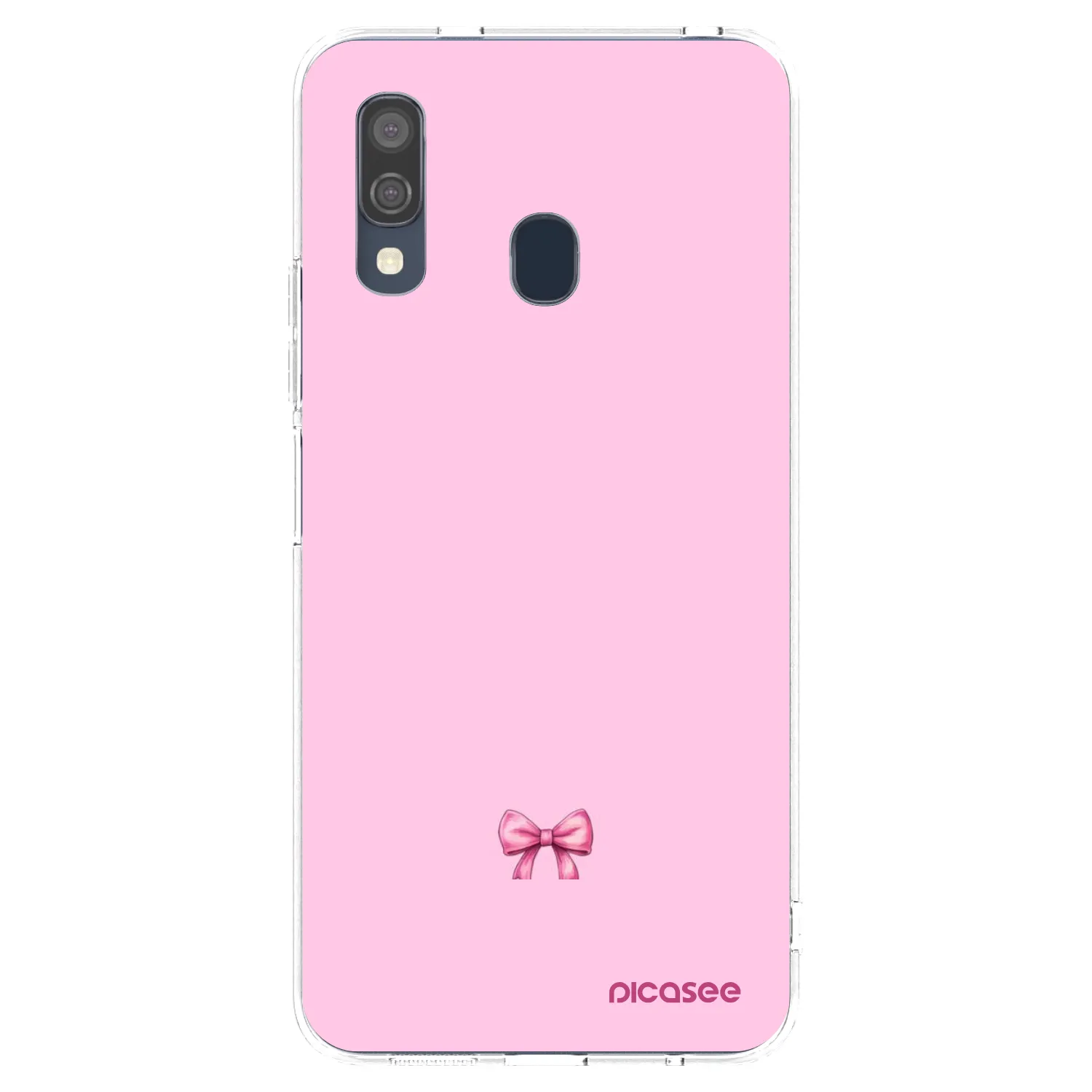 Picasee silikónový prehľadný obal pre Samsung Galaxy A40 A405F - Blush bow