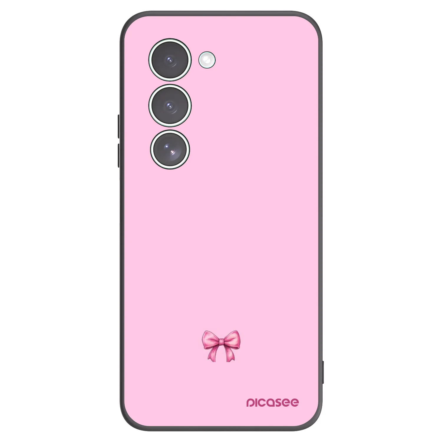 Silikónový čierny obal pre Xiaomi Redmi 15 5G - Blush bow
