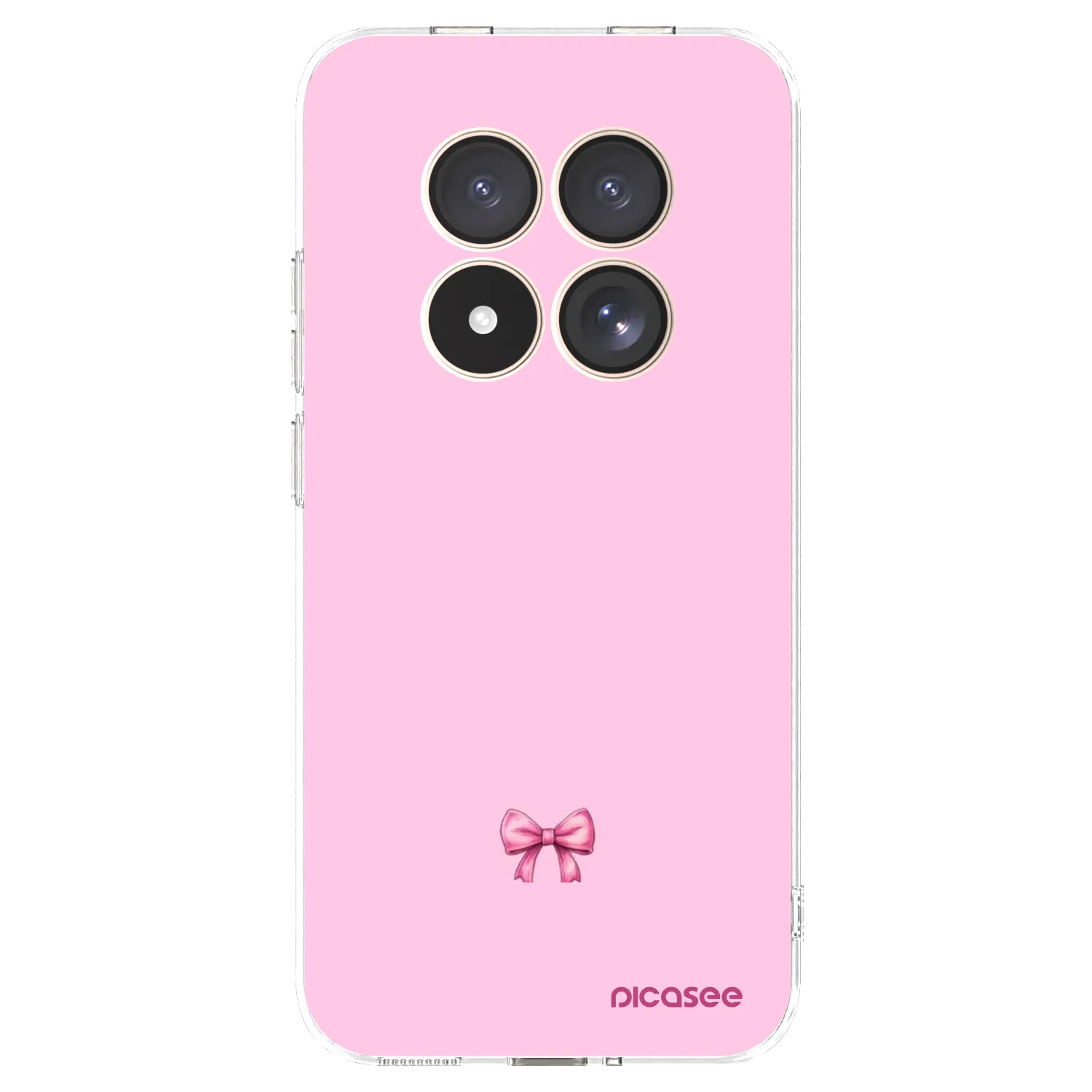 Picasee silikónový prehľadný obal pre Xiaomi Redmi Note 15 Pro 4G - Blush bow