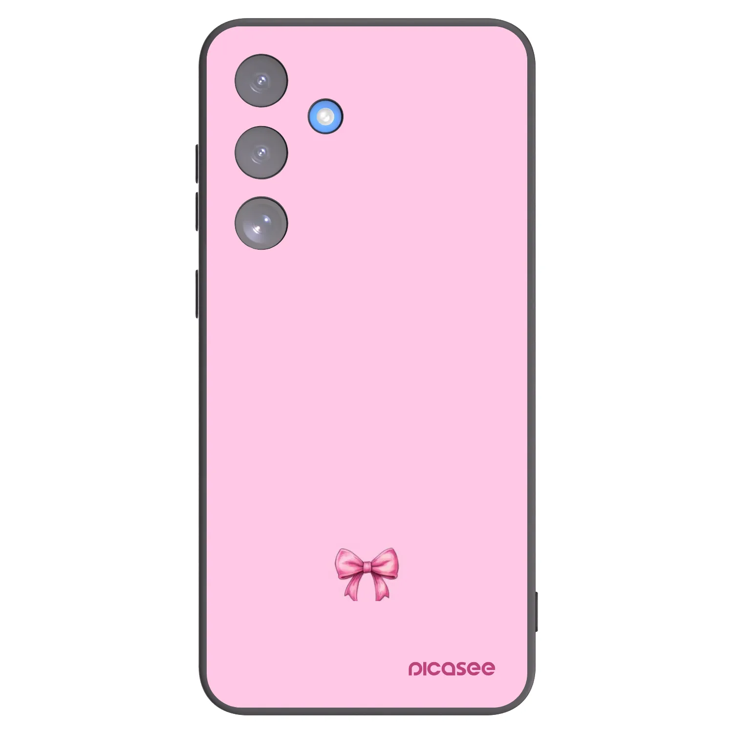Picasee silikónový čierny obal pre Samsung Galaxy S25 FE 5G - Blush bow