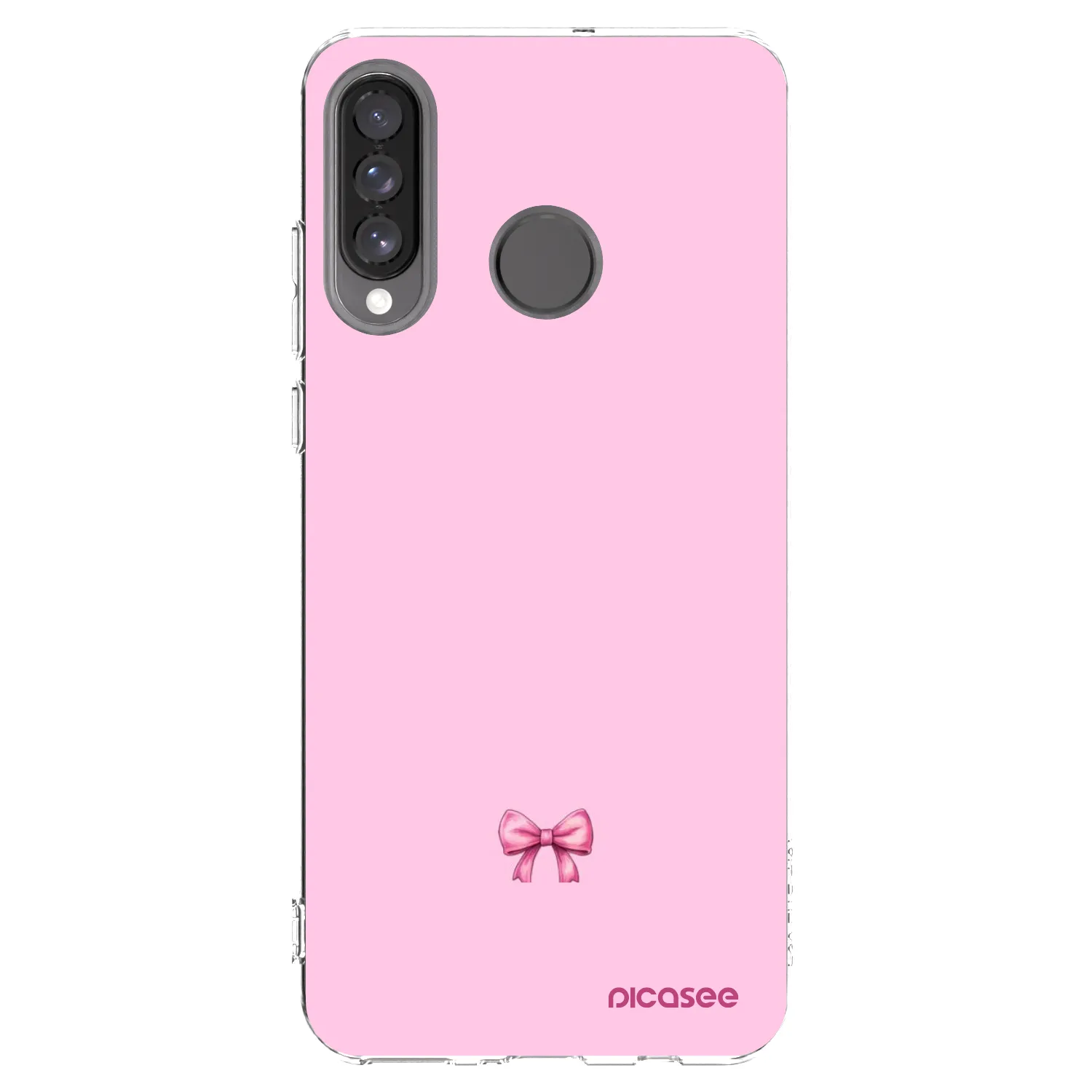 Silikónový prehľadný obal pre Huawei P30 Lite - Blush bow