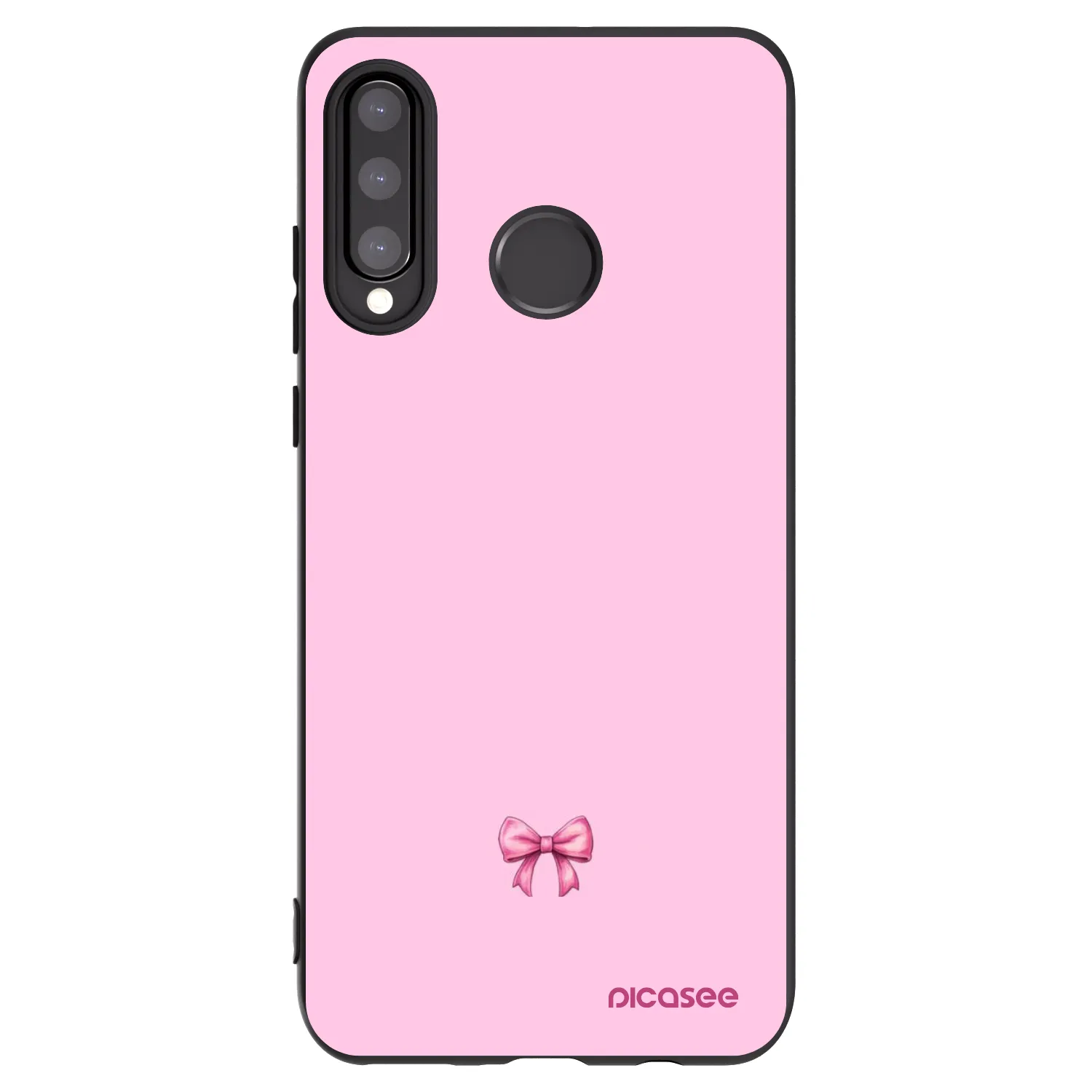 Picasee silikónový čierny obal pre Huawei P30 Lite - Blush bow