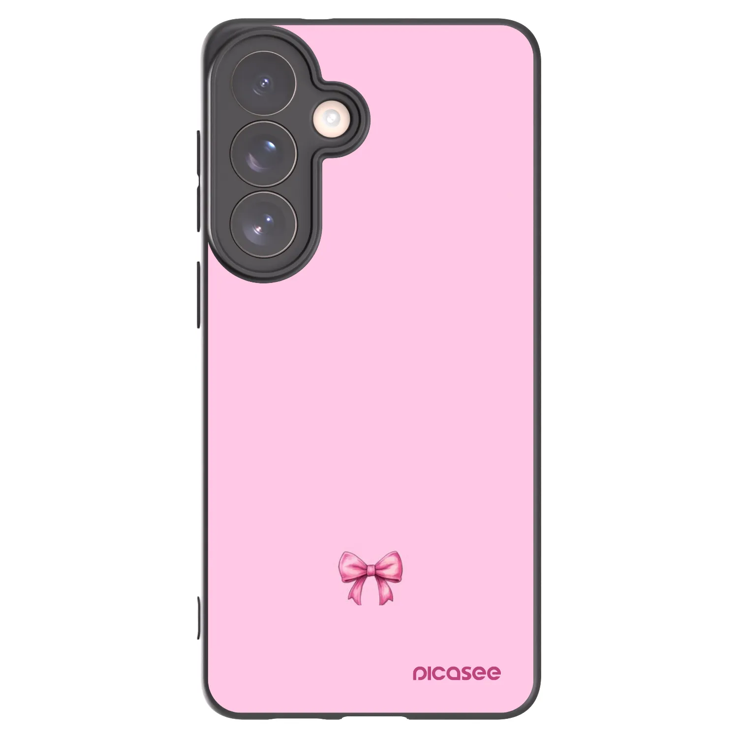 Picasee silikónový čierny obal pre Samsung Galaxy S26+ - Blush bow