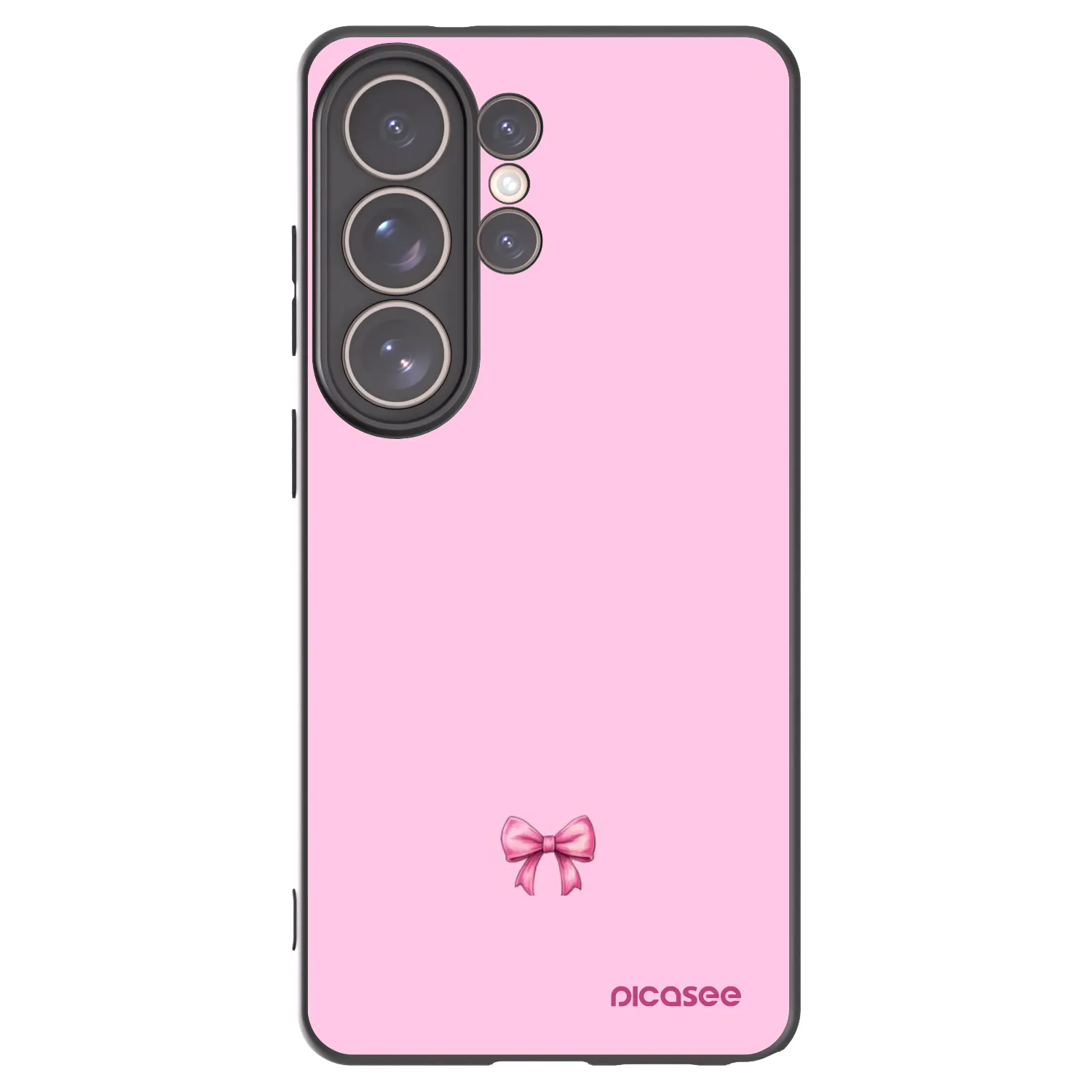 Picasee silikónový čierny obal pre Samsung Galaxy S26 Ultra - Blush bow