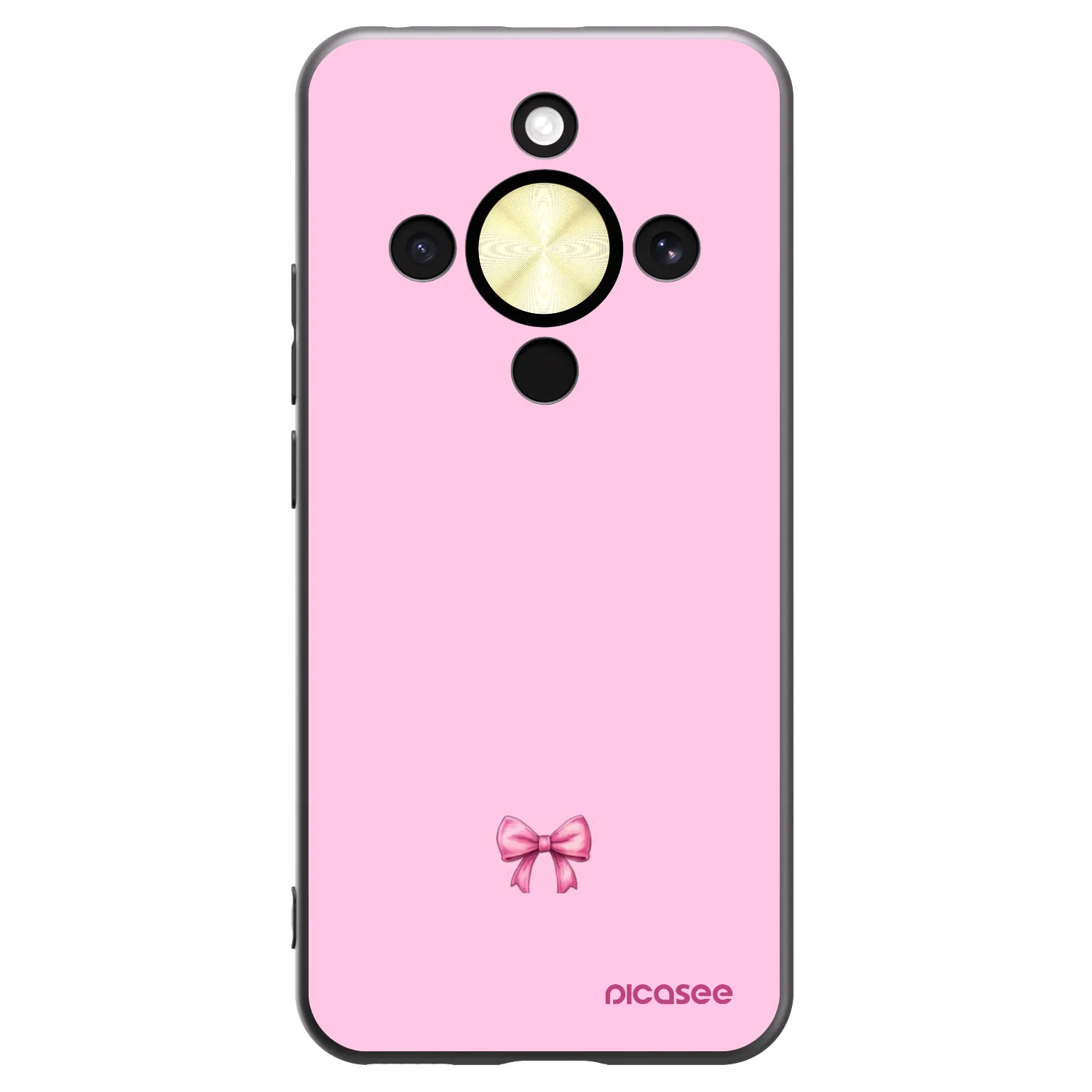 Picasee silikónový čierny obal pre Honor Magic8 Lite 5G - Blush bow
