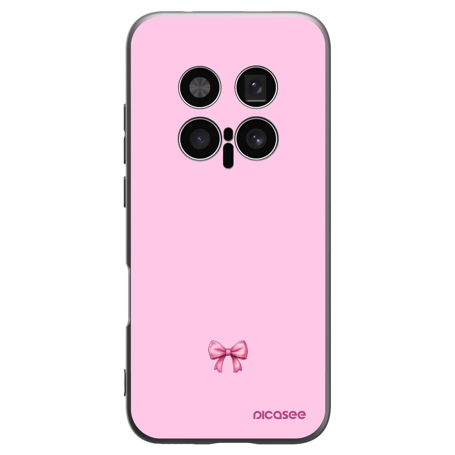 Picasee silikónový čierny obal pre Honor Magic8 Pro 5G - Blush bow