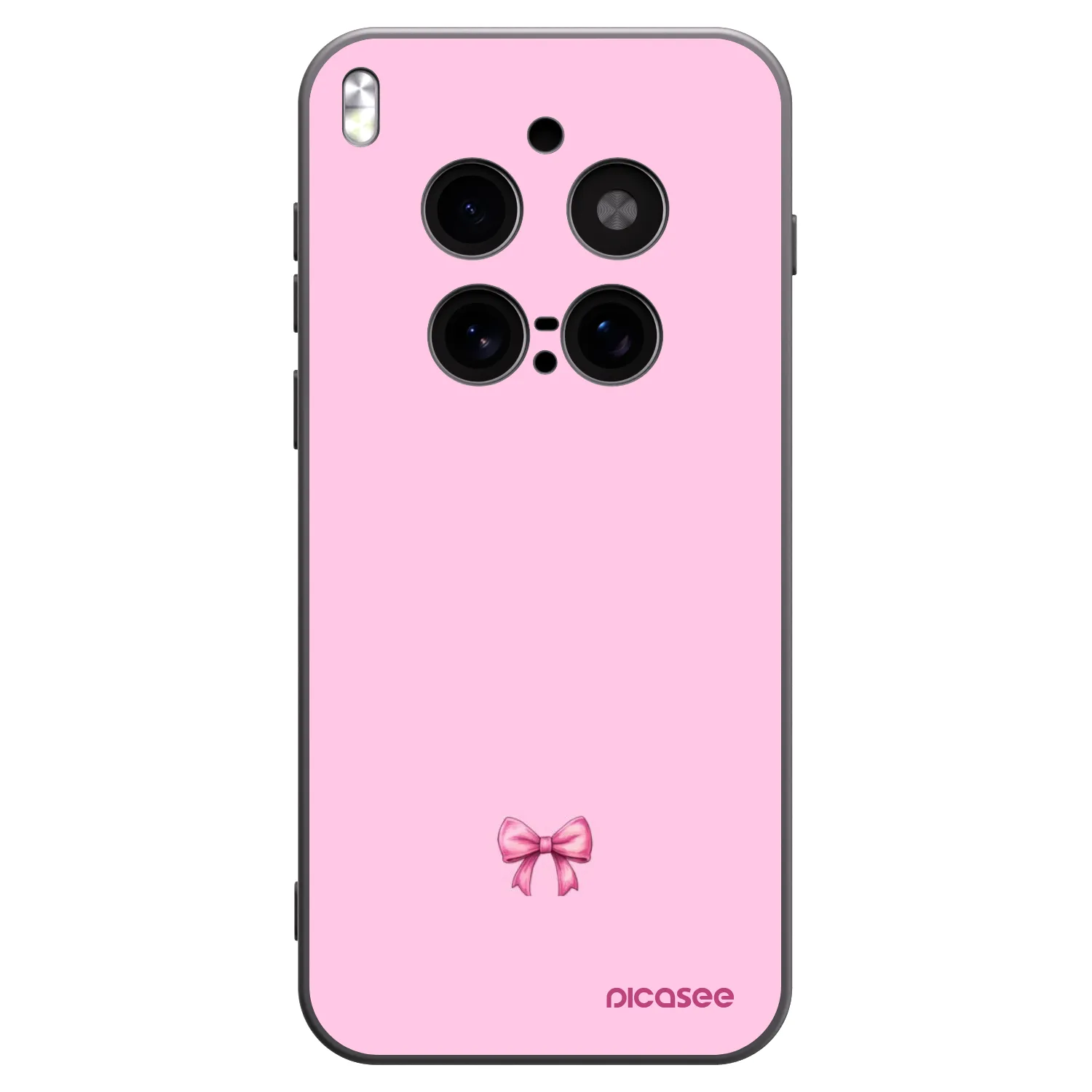 Picasee silikónový čierny obal pre Vivo X300 Pro - Blush bow