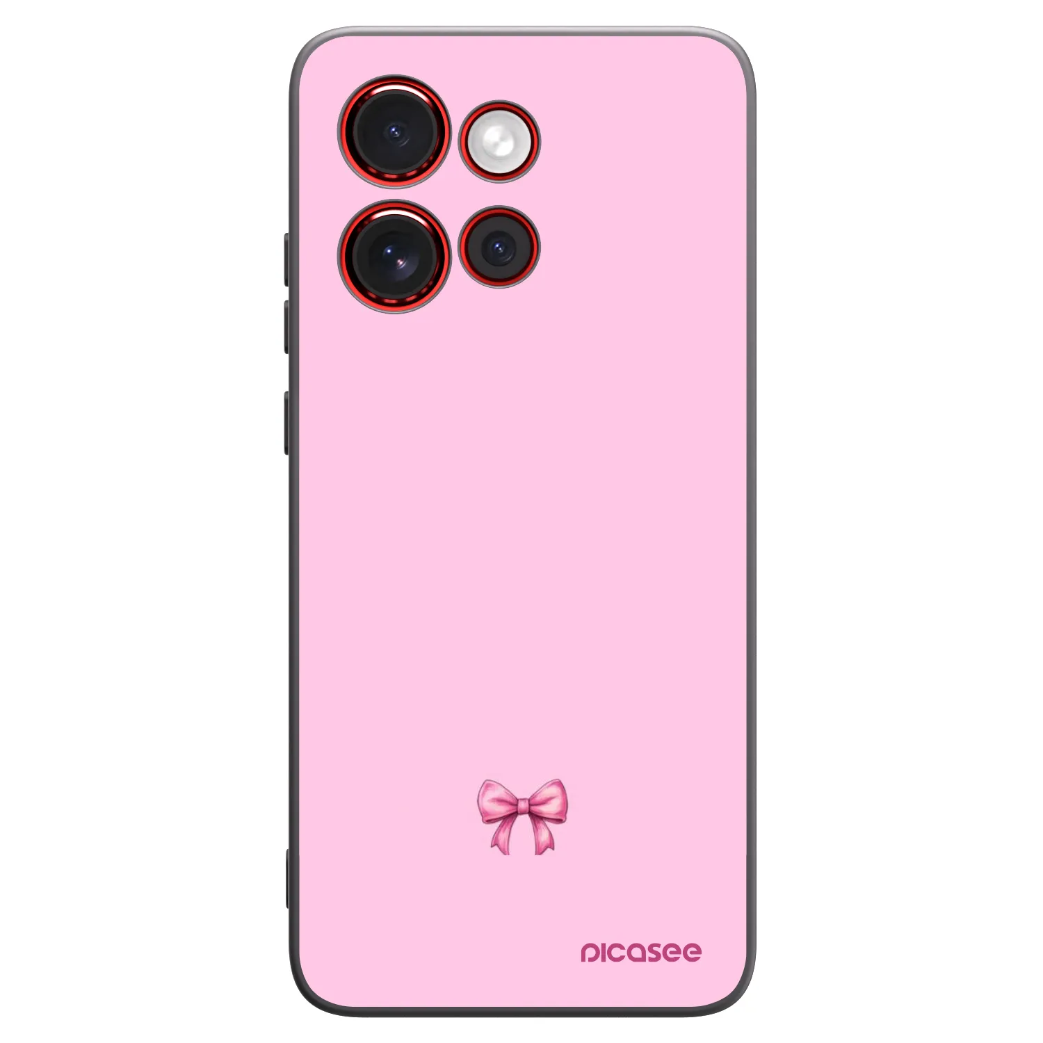Picasee silikónový čierny obal pre Motorola Edge 60 Neo 5G - Blush bow