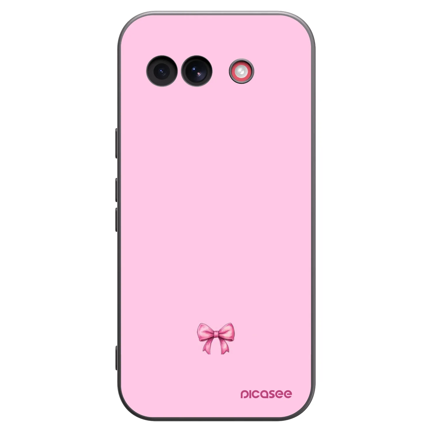 Picasee silikónový čierny obal pre Google Pixel 10a - Blush bow
