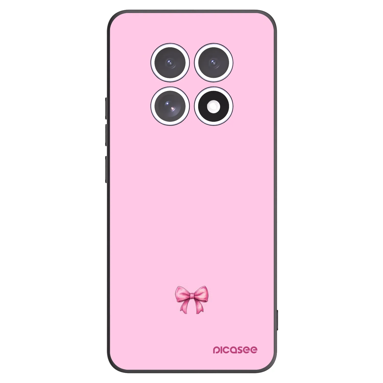 Picasee silikónový čierny obal pre Xiaomi Redmi Note 15 5G - Blush bow