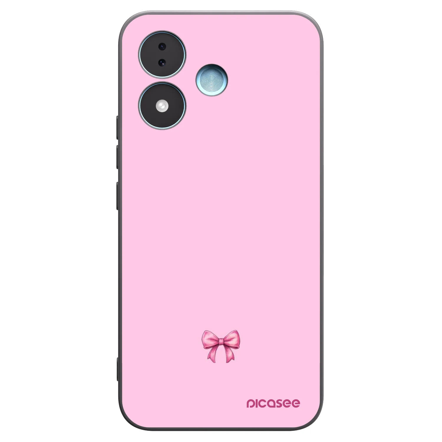 Picasee silikónový čierny obal pre Xiaomi Redmi Note 17 5G - Blush bow