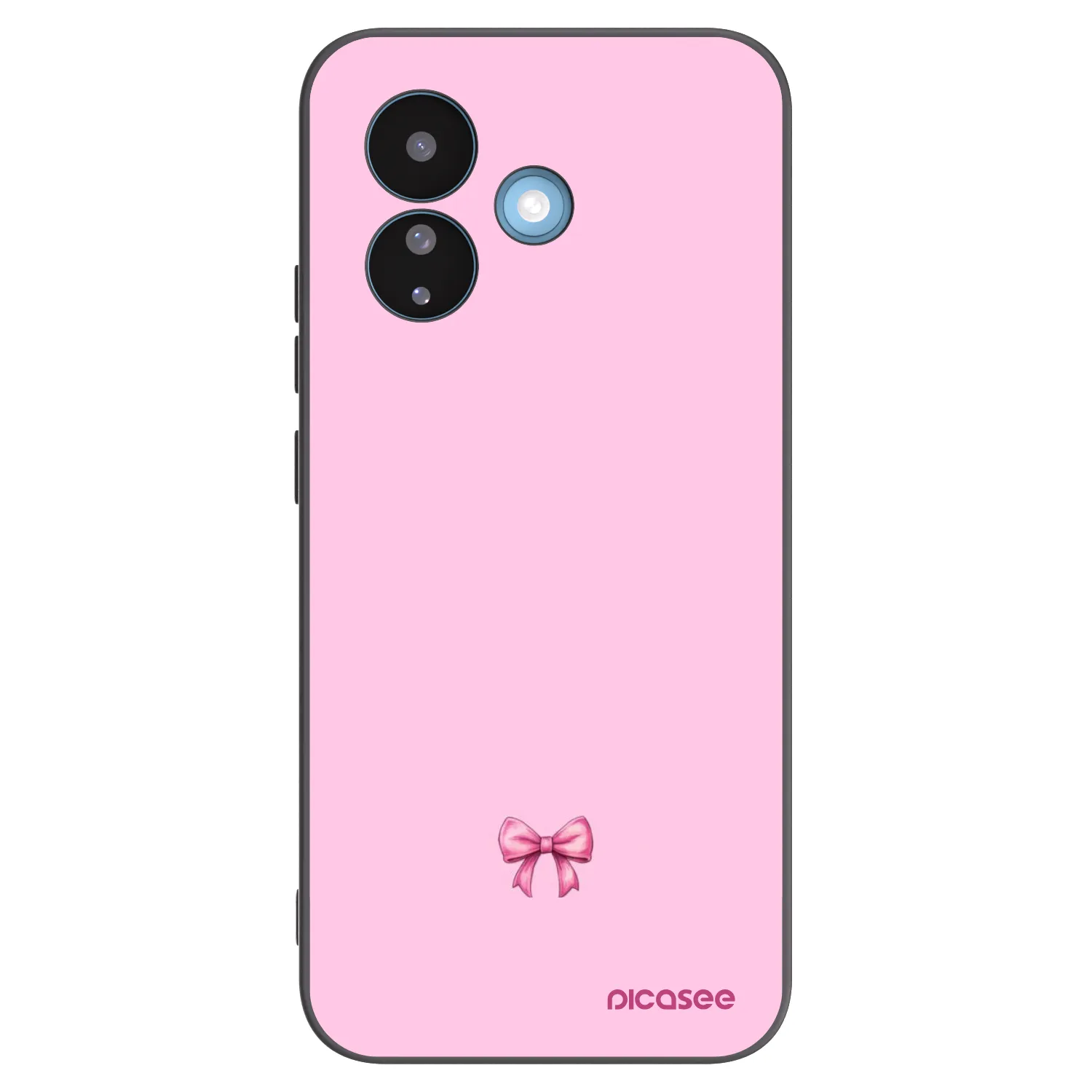 Picasee silikónový čierny obal pre Xiaomi Redmi Note 17 Pro 5G - Blush bow