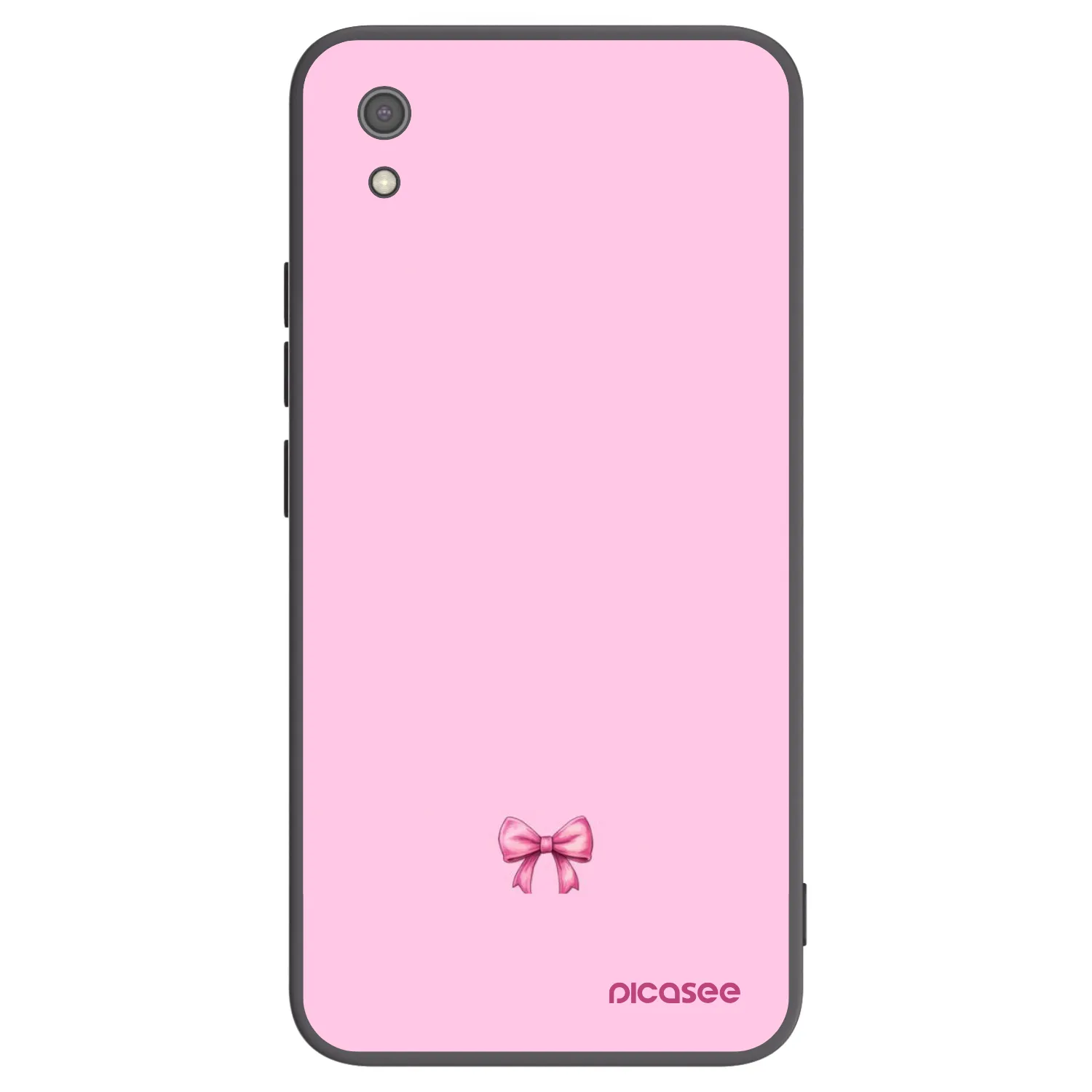 Picasee silikónový čierny obal pre Xiaomi Redmi 7A - Blush bow