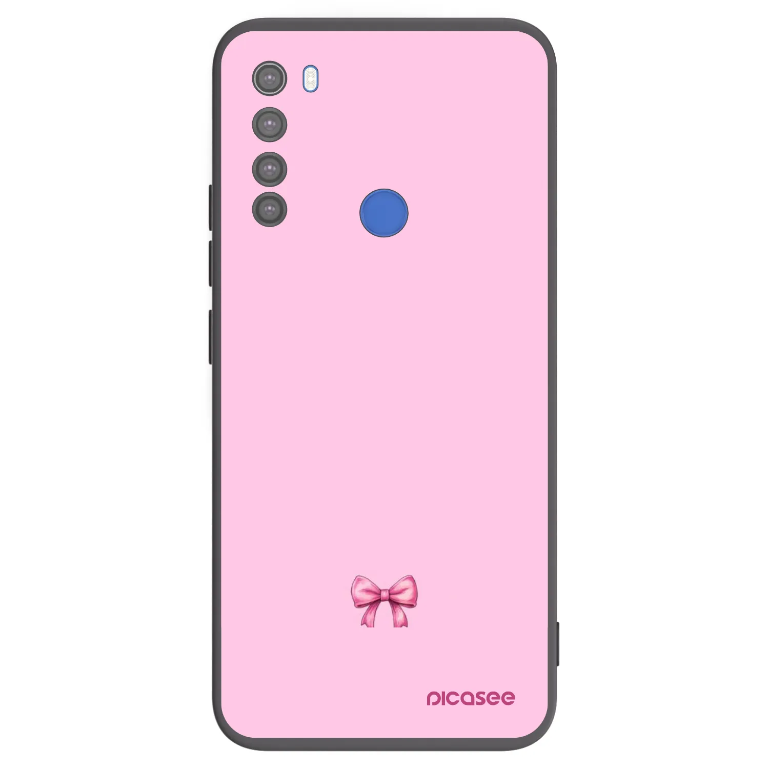 Picasee silikónový čierny obal pre Xiaomi Redmi Note 8T - Blush bow