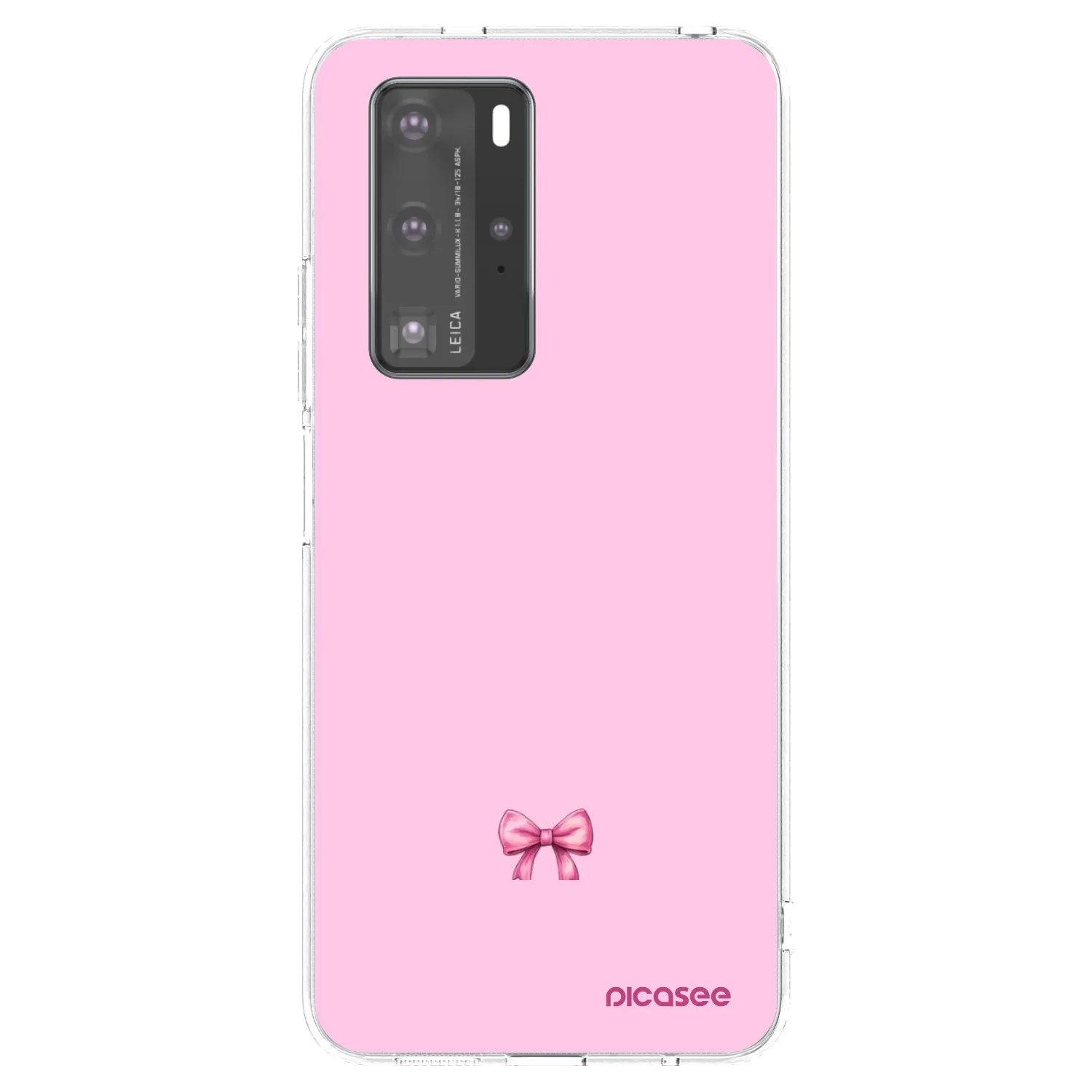 Silikónový prehľadný obal pre Huawei P40 Pro - Blush bow
