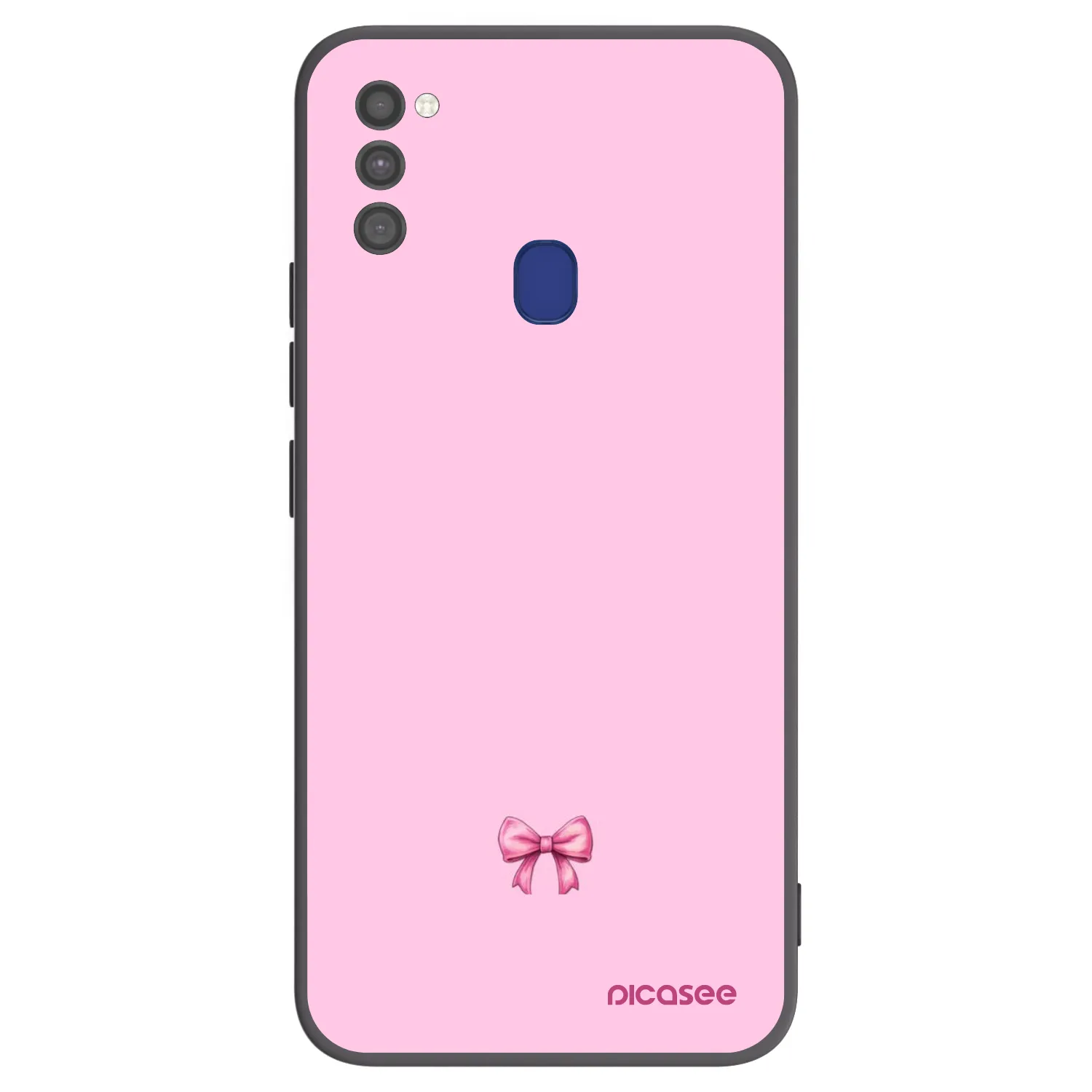 Picasee silikónový čierny obal pre Samsung Galaxy M21 M215F - Blush bow
