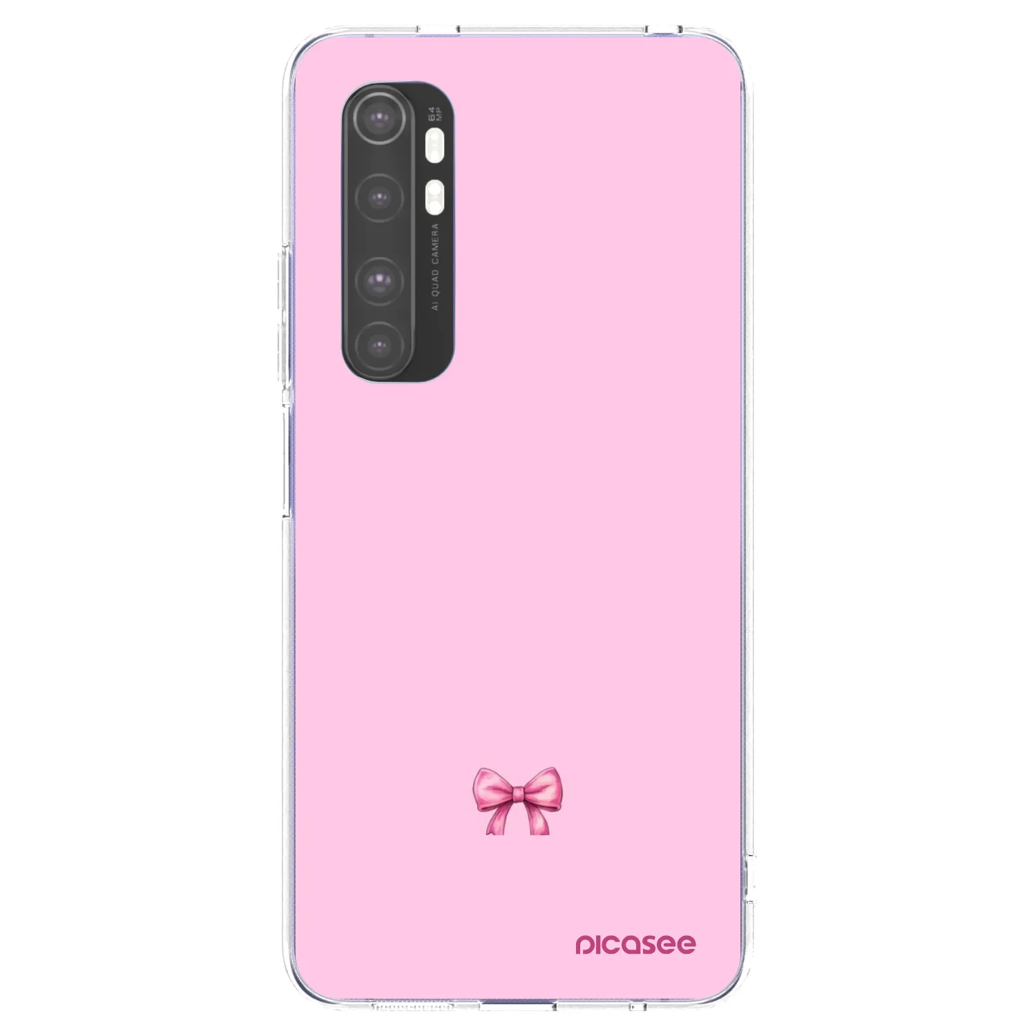 Silikónový prehľadný obal pre Xiaomi Mi Note 10 Lite - Blush bow