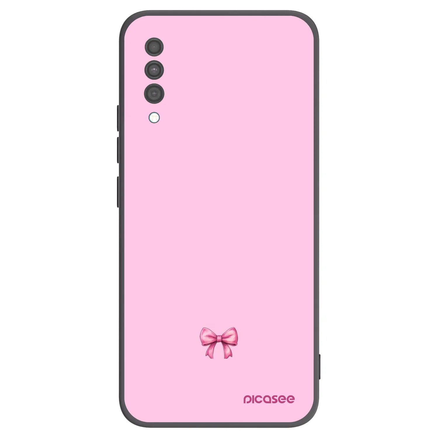 Picasee silikónový čierny obal pre Samsung Galaxy A30s A307F - Blush bow