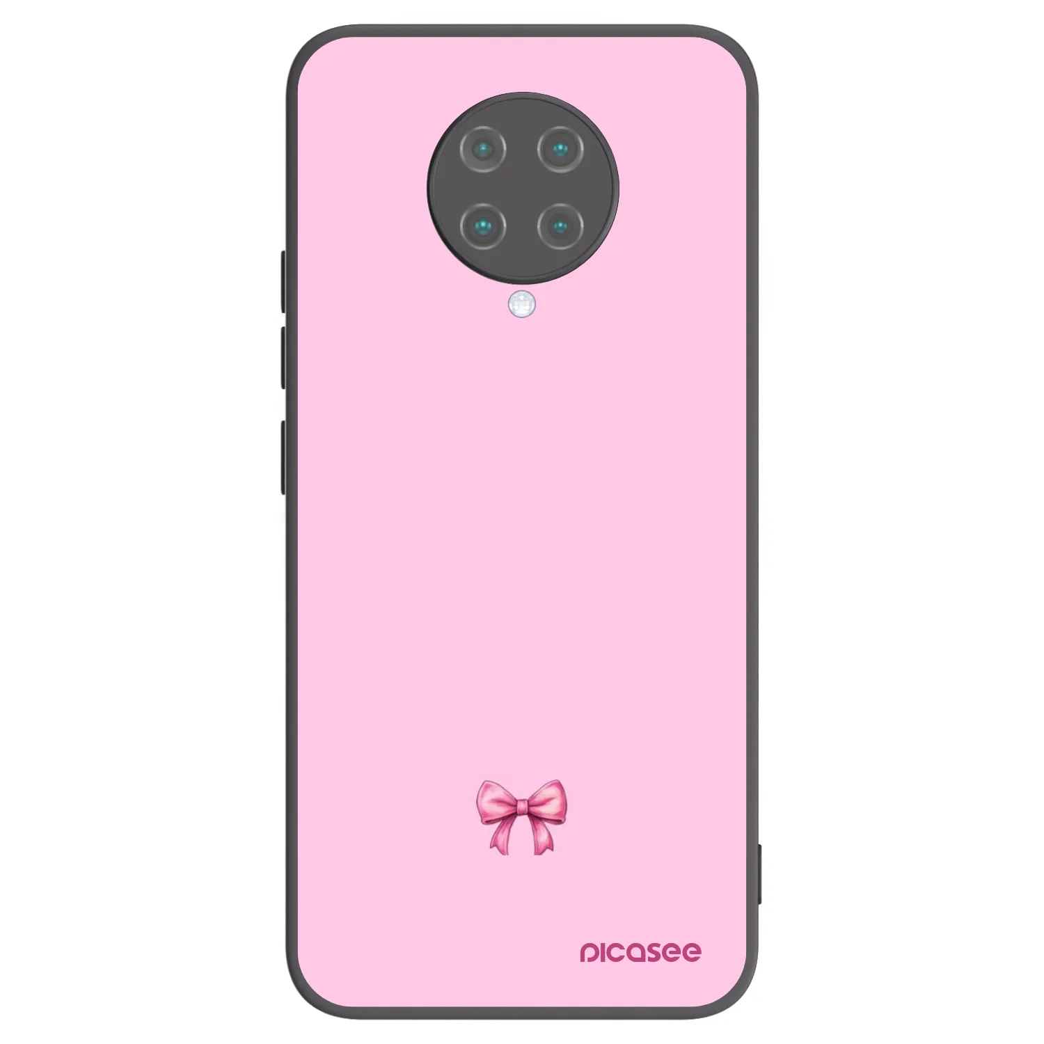 Picasee silikónový čierny obal pre Xiaomi Poco F2 Pro - Blush bow