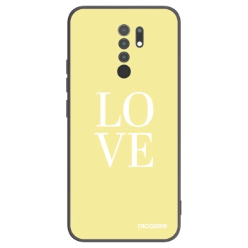 Picasee silikónový čierny obal pre Xiaomi Redmi 9 - Love