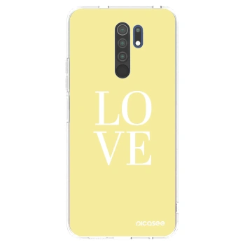 Picasee silikónový prehľadný obal pre Xiaomi Redmi 9 - Love