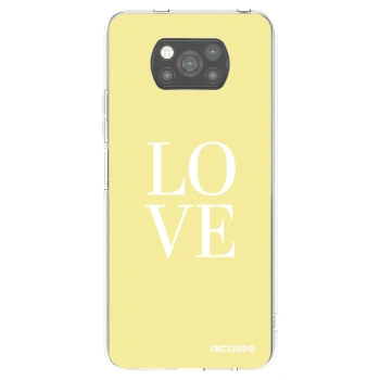 Picasee silikónový čierny obal pre Xiaomi Poco X3 - Love
