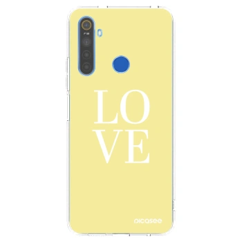 Picasee silikónový prehľadný obal pre Realme 5 - Love