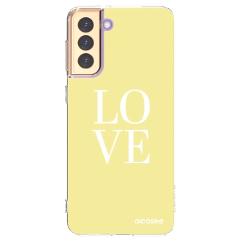 Picasee silikónový prehľadný obal pre Samsung Galaxy S21+ 5G G996F - Love