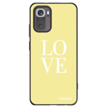 Picasee silikónový čierny obal pre Xiaomi Redmi Note 10 - Love