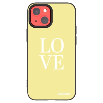 Picasee silikónový čierny obal pre Apple iPhone 13 mini - Love