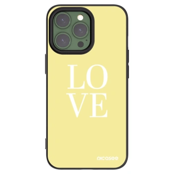 Picasee silikónový čierny obal pre Apple iPhone 13 Pro - Love