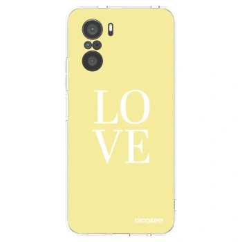 Picasee silikónový prehľadný obal pre Xiaomi Poco F3 - Love
