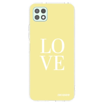 Picasee silikónový prehľadný obal pre Samsung Galaxy A22 A226B 5G - Love