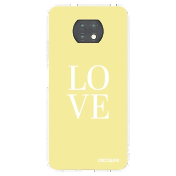 Picasee silikónový prehľadný obal pre Xiaomi Redmi Note 9T - Love
