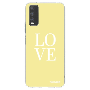 Picasee silikónový prehľadný obal pre Vivo Y20s - Love
