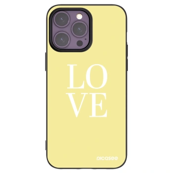 Picasee silikónový čierny obal pre Apple iPhone 14 Pro Max - Love