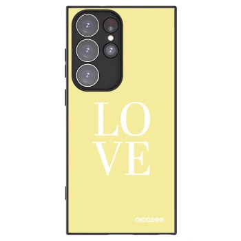 Picasee silikónový čierny obal pre Samsung Galaxy S23 Ultra 5G - Love