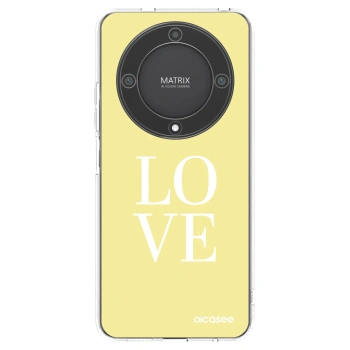 Picasee silikónový prehľadný obal pre Honor Magic5 Lite 5G - Love