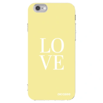 Picasee silikónový prehľadný obal pre Apple iPhone 6/6S - Love