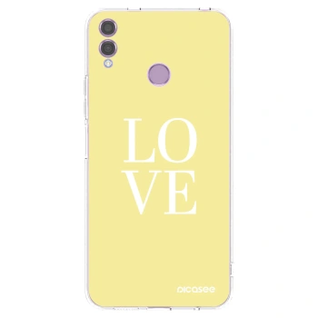 Picasee silikónový prehľadný obal pre Honor 8X - Love