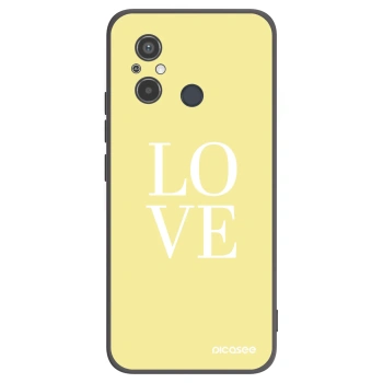 Picasee silikónový čierny obal pre Xiaomi Redmi 12C - Love