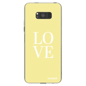 Picasee silikónový prehľadný obal pre Samsung Galaxy S8 G950F - Love